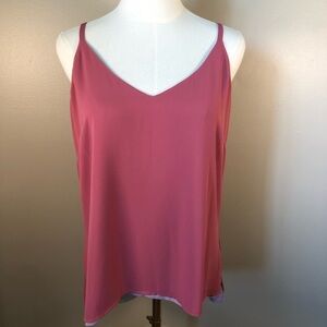 NWT White House Black Market Willa Reversible Macaroon Camisole Top Size M